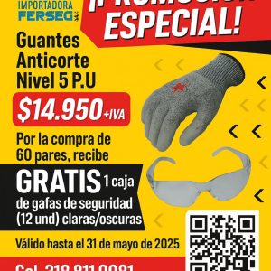 Guante anticorte nivel 5 P.U